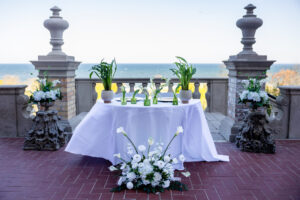 Sweetheart table at Villa Terrace wedding